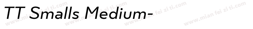 TT Smalls Medium字体转换